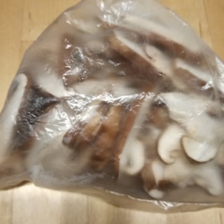 椎茸の冷凍保存